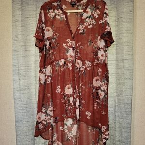 Torrid Hi low baby doll top